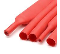 Tubo termocontraíble de PE Rojo Relación de contracción 3:1 1M 4,8-12,7 mm(Diameter:7.9mm)