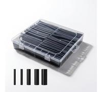 Tubo Termoretractil para Cables Impermeable 100 Piezas 4:1, 90mm Kit de Funda Termoretractil para Cables con Adhesivo, Aislamiento Eléctrico para Coche y Bricolaje, Negro