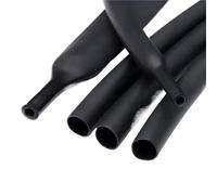tubo termoretractil Tubo termorretráctil de poliolefina, negro, con pegamento, 10/50/100 m, 200 metros, 3:1, con relación de contracción variada, adhesivo for cable.(Black,9.5mm,50m)