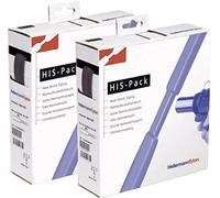 HELLERMANN TYTON HIS-PACK-6.4/3.2-PO-X-BK Minicajas 6,4/3,2 2:1 Tubo Termoretráctil, Negro, 5 m