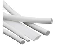 Tubo termorretráctil blanco de 1 a 10 metros, relación 2:1, diámetro de 0,6 mm a 80 mm, funda termorretráctil for reparación de cables y protector de cables.(6mm,1 meter)