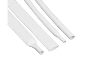 Tubo termorretráctil blanco, diámetro 0,6-80 mm, aislamiento eléctrico, relación 2:1, conectores de cable, funda protectora.(12MM_2 METERS)