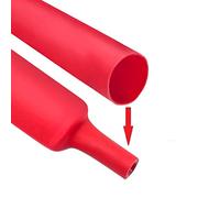 Tubo termorretráctil de doble pared 3:1 Ratio adhesivo activado por calor con revestimiento de pegamento marino Shrink Tubo Wire Sleeve Wrap Protector negro 5 pies