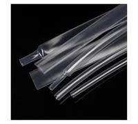 Tubo termorretráctil de pared delgada, transparente y negro, de 1 a 20 mm de diámetro para reparación y aislamiento de cables.(Super Thin Clear,5.5mm,2 meters)