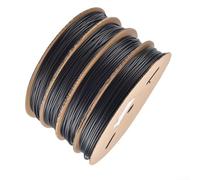 Tubo termorretráctil de polietileno negro de 200 m, relación 2:1 para conexiones eléctricas, resistencia a la corrosión y blindaje ambiental (1.5mm-200M)
