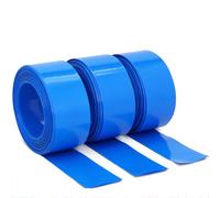 Tubo termorretráctil de PVC 18650 Tubo Termocontraíble de PVC Azul 95-145mm Ancho 2m(115mm(2m))
