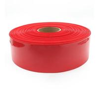 Tubo termorretráctil de PVC Longitud multicolora los 2m o los 10m de la anchura 17-80m m del tubo termocontraíble del PVC(Red Width 40mm Dia25.5mm,10 meters)