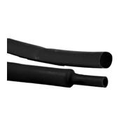Tubo termorretráctil termorretráctil de poliorefina reticulada, si se calienta se encoge a la mitad, relación de contracción 2:1 para cables y tubos - 4,8 - negro - 5 unidades Plastic Hardware Store