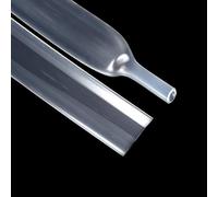Tubo termorretráctil Tubo retráctil Transparente de PTFE 1/20/50/100M 1,7:1 Tubo contracción, ID 0,5mm ~ 15mm Silicona ud(3mm x 1M)