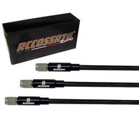 Tubo trenzado Accossato negro Carbon para Mini Verto, número de tubos: 3