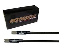 Tubo trenzado Accossato negro Carbon para Opel Senator A 2.8, número de tubos: 2