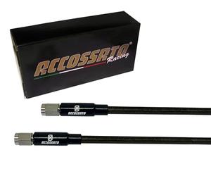 Tubo trenzado Accossato negro Carbon para Opel Senator A 2.8, número de tubos: 2