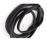 Tubo trenzado de fibra de vidrio de alta temperatura, 5 m, 600 °C, funda aislante for cables, alambres y uso automotriz, diámetro interior de 1-30 mm, color negro.(25mm)