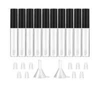 Tubo vacío de rímel de 10 ml botella de crema de pestañas con inserciones de goma embudo para aceite de ricino Diys Cosmetics vacío tubo de rímel varita mágica