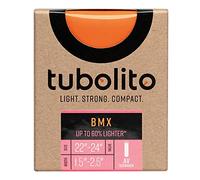 TUBOLITO 9120077571720 Cámara de Aire Tubo-BMX-22/24 x 1.5-2.5-Válvula trituradora, Unisex-Adult, Negro, One Size