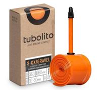 TUBOLITO Cámara de Aire S-Tubo, CX/Gravel, 700c/30', válvula 60 mm, Naranja