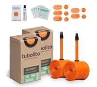 Tubolito CX/Gravel 700C x 32-50 mm, válvula Presta de 42 mm/60 mm, Ligera, Fuerte y compacta, compatibilidad con Llantas y Frenos de Disco