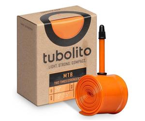 Tubolito Tubo PSens MTB 73.7 cm x 4.6-6.3 cm, válvula Presta de 42 mm, Naranja