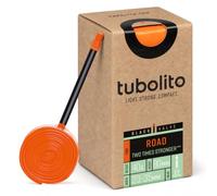 Tubolito Tubo Road - Tubo interior de TPU de 622 x 23-35 mm, válvula Presta de 80 mm, color negro, tubo ligero y fuerte para bicicleta de carretera, 2 unidades de protección contra pinchazos