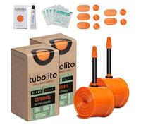 Tubolito Válvula Presta CX/Gravel 700C x 32-50 mm, 42 mm/60 mm, Ligera, Fuerte y compacta, compatibilidad con Llantas y Frenos de Disco