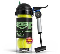 TUBOPLUS 29PSI X3e | Presurizador Pelotas Pádel y Tenis 29 PSI con Bomba y Manómetro | Mantiene Rebote y Presión Original | Ahorra Pelotas | Ideal para Jugadores de Pádel y Tenis | Capacidad para 3
