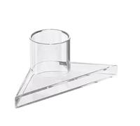 Tubos acrílicos transparentes, Accesorio triangular for acuario de pico pato, diámetro interior 20 a 25 mm, boquilla for filtro(61.5mm)