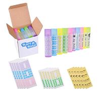 Tubos Contenedores de Bálsamo Labial - 5x5 colores - Hágalo Usted Mismo - 5,5 ml - 25 etiquetas