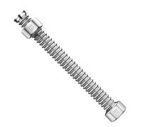 Tubos Corrugados de Acero Inoxidable 20/40/60/100/150/200cm G1/2 Inch 304 Stainless Steel Flexible Bellows High Pressure Explosion-proof Hose Cold And Hot Water Pipe(20cm)