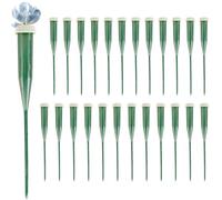 Tubos de agua de flores | Tubos individuales de agua de flores con tapa 25 piezas | Suministros de autorriego de tallo reutilizable para la propagación del jardín Peonía Lily Lily Bouquet Interior