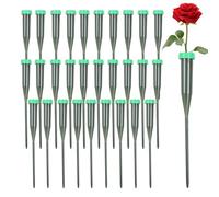Tubos de agua para flores, viales pequeños verdes con de silicona, tubos de agua de tallo, para ramo de cumpleaños, hogar, escuela, sala de estar, manualidades, , rosa, orquídea, raíces