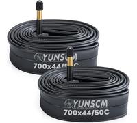 Tubos de bicicleta 700C 700x44C/45C/48C/50C AV48 Válvula Schrader (44/50-622) 700C Tubos interiores de bicicleta compatibles con 700 x 44C 700x45C 700x46C 700x48C 700x50C 28×1 1 1 /2 Neumático de