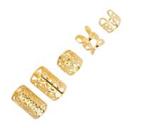 Tubos de cabello de estilo vikingo de 200 piezas, joyería de cabello de trenza de trenza nórdica para el cabello de aleación para rastas y peinados trenzados (Brota)