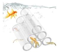 Tubos de camarón | Tubo acrílico transparente para acuario, cría de cuevas de camarones, de , casa de refugio para peceras, tubo de cría para esconderse
