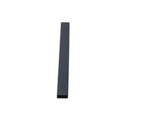 Tubos de carbono Tubos de fibra carbono 3K sarga mate, 0,5 m largo, ligeros, cuadrados, for impresora 3D (1 unidad)(14x12x500mm)