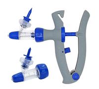 Tubos de dosificación de jeringa continua veterinaria automática de 1/2/5/10 ml, inyector de vacunas ajustable para animales, accesorios para alimentador de medicamentos