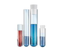 Tubos de ensayo de vidrio de borosilicato de, fondo redondo de boca plana, 10 tubos de varios tamaños de grado de laboratorio(20mm180mm)