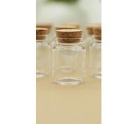 Tubos de ensayo de vidrio, Frascos de vidrio for grageas 30 ml (26 x 37 50 mm), recipiente vacío, tubo ensayo, paquete varias cantidades(48 Pieces)