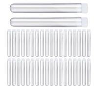 Tubos de ensayo transparentes - Tubos dulces de 60 unidades, tubos transparentes de 8 ml | Tubos para experimentos científicos, tubos transparentes con tapones para especias artesanales, líquidos