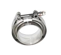 tubos de escape Abrazadera Banda V Acero Ar 304 Abrazadera Escape Turbo Abrazadera Banda V Brida Macho Y Hembra Kits Abrazaderas(4 inch 102mm)