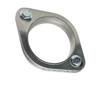 tubos de escape Kit Unión Brida Silenciador Tubo Escape Motocicleta Automóvil Universal 2 Orificios 304 Acero Inoxidable 51MM 63MM 76MM(1.89 inch 48mm)