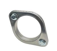 tubos de escape Kit Unión Brida Silenciador Tubo Escape Motocicleta Automóvil Universal 2 Orificios 304 Acero Inoxidable 51MM 63MM 76MM(1.89 inch 48mm)