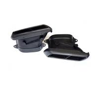 Tubos de Escape para Benz Clase C W205 para AMG C63S 14-18 Tubo de para Escape Rectangular Silenciador de Fibra de Carbono Mejorado 1 par Garganta de la Cola del Coche(Negro)
