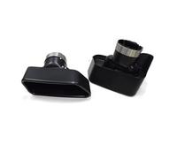 tubos de escape Para F10 F11 F12 F13 535i 535d 640i 640d 550i 650i Tubo de Para escape cuadrado Silenciador Punta Boquilla Para escape(Black B)