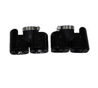 Tubos de Escape para Land para Rover para Defender 90 110 2020-2024 Actualización Punta de silenciador Cuadrada Negra Boquilla Cabeza de para Escape Garganta de la Cola del Coche(Black 3.0T)