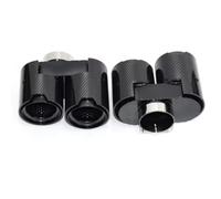 Tubos de Escape para Serie 3 G20 G21 330i 320d 330d 325i 2019-2025, Mejora del Tubo de para Escape, Boquilla silenciador Fibra Carbono Negra Garganta de la Cola del Coche(Carbon Fiber B)