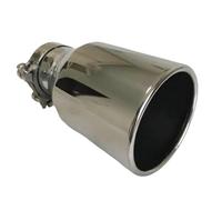 tubos de escape Tubo de Para escape universal de gran diámetro de 115 mm y 4,5 pulgadas con borde plano para modificación de coche. Garganta de la cola del coche(63MM IN-115MM OUT)