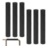 Tubos de espuma - PE, 400 mm, Pipe Wrap Covers, diseño hueco | Tubo de preservación de calor, protector de mango de gimnasio, 6 piezas Set For Exercise Machine, Roof Rack, Guitarra Stand, Unidad AC al