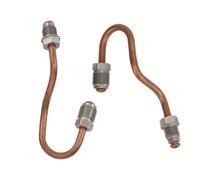 Tubos de freno trasero de pinza, tubo de puente de freno de cobre con conector de acero inoxidable de