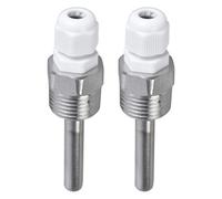 Tubos de inmersión de acero inoxidable para sensores de temperatura de 8 x 50 mm con rosca de 1/2 pulgada para la industria de la construcción naval, funda de sensores de temperatura