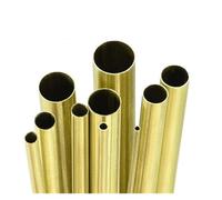 Tubos de latón H65. Diámetros: 3/4/5/6/7/8/9/10/11/12/13/14/15/16/17/18 a 40 mm. Longitud: 300 mm. Espesor de pared: 1/1,5/2 mm. Tubo redondo de latón sin soldadura.(17mm x 14mm)